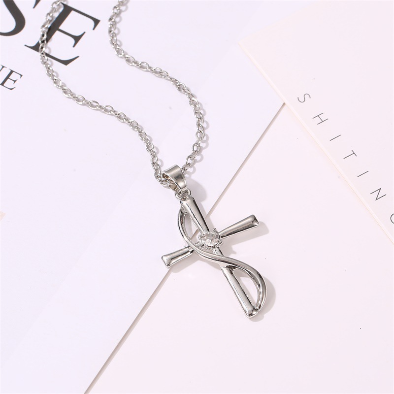 Fashion Cross Alloy Plating Women's Necklace display picture 6