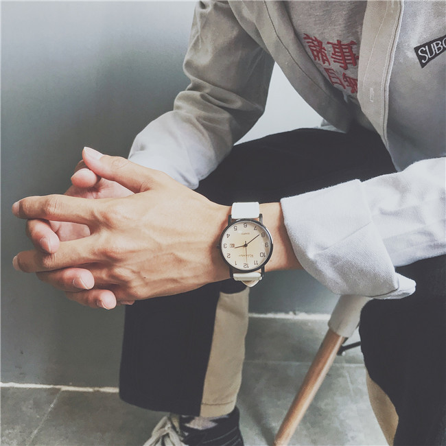 Orologio da ragazzo con quadrante digitale alla moda, studente di scuola media maschile, versione coreana, tendenza minimalista_voghion.com