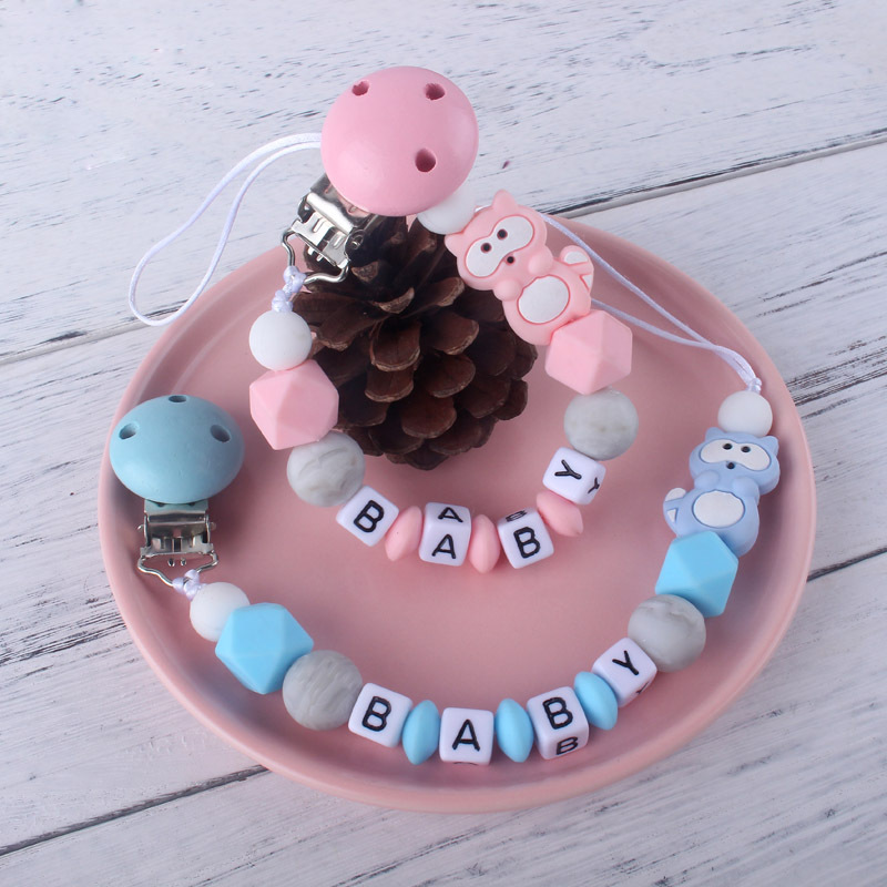 Cadena de chupete de silicona para bebés Amazon AliExpress chupete de comercio exterior clip de chupete de cadena anti-caída