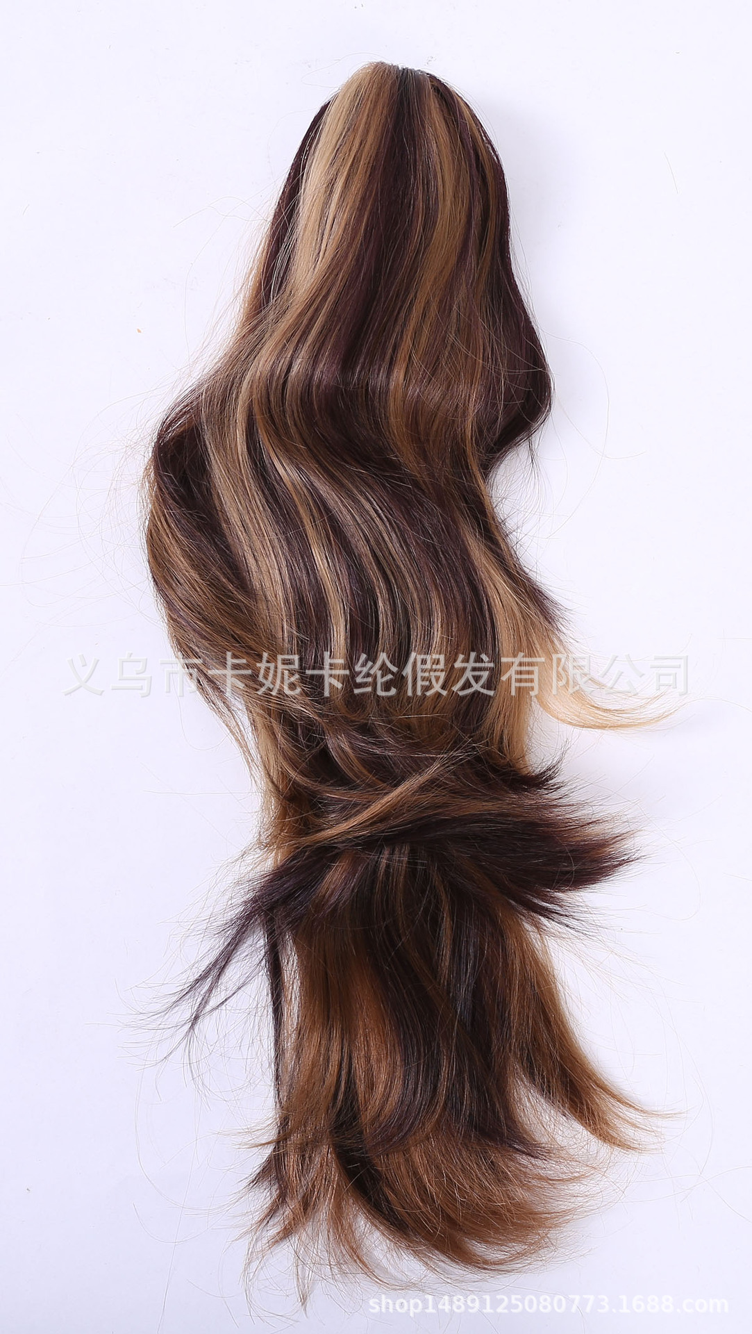 Peluca de cola de caballo para mujer de moda, peluca europea y americana, cola de caballo