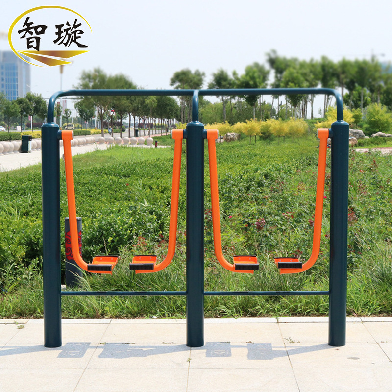 室外健身器材 双位太空漫步机 地埋式漫步机 室外小区漫步机|ru