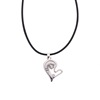 Fashionable necklace for beloved heart shaped, pendant, European style