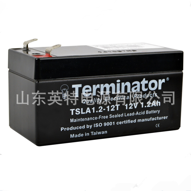 Terminator蓄电池TSLA1.2-12T 12V1.2AH机械臂 医疗仪器 船舶