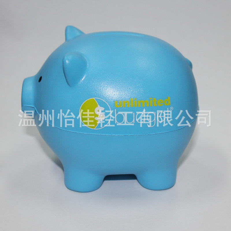 Simulation animal pig doll high rebound toy printable LOGO desktop decoration