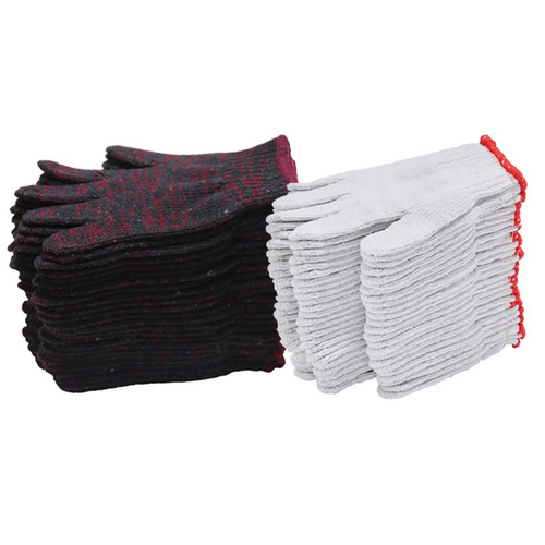 Labor protection gloves wholesale nylon cotton thread cotton yarn slip-resistant thickened wear-resistant bleached machine repair auto repair handling construction site gloves