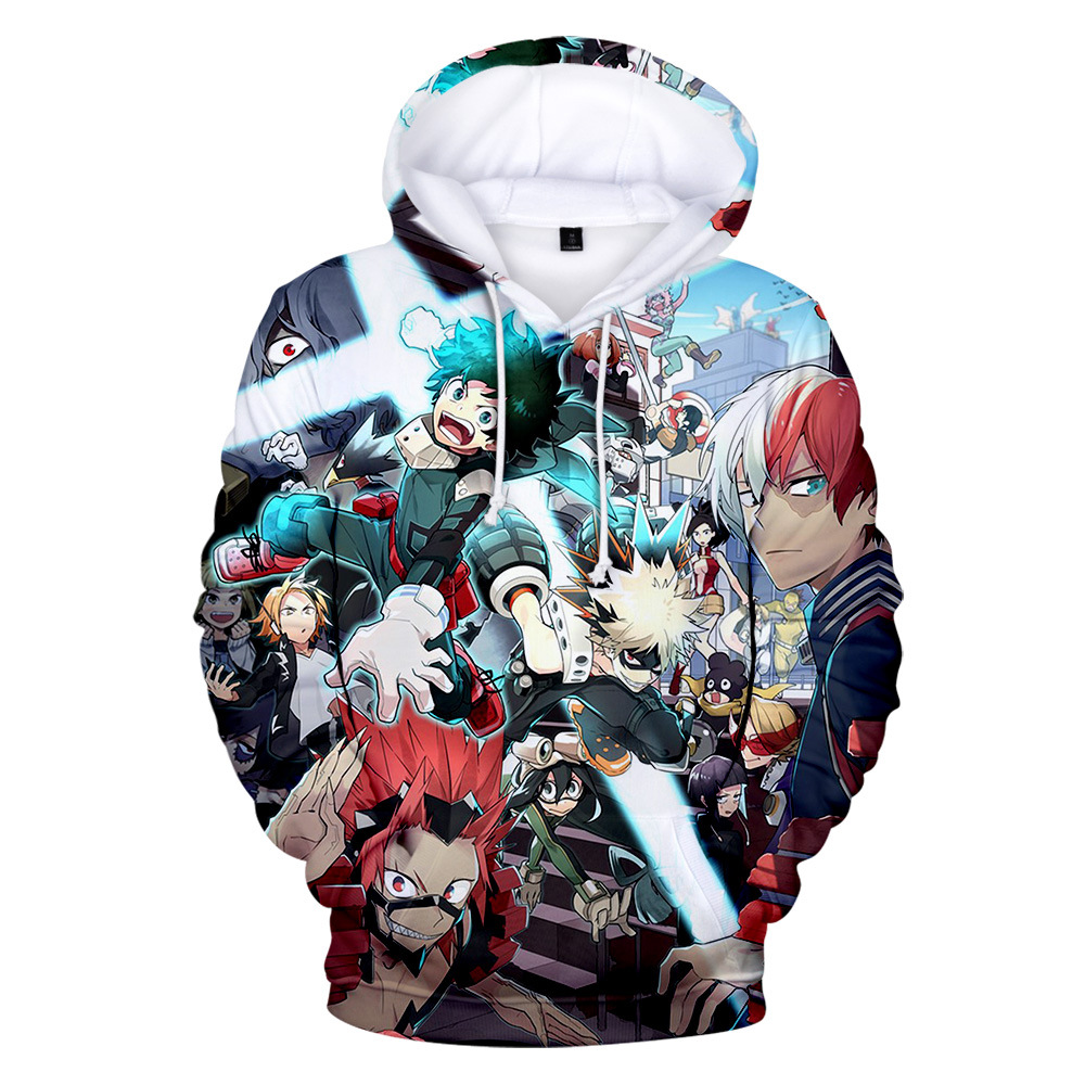 My Hero Academia Deku Teenager Hoodies Shirt Zipper Sweatshirts Hooded Hoody Clothes Coat For Boys Girls