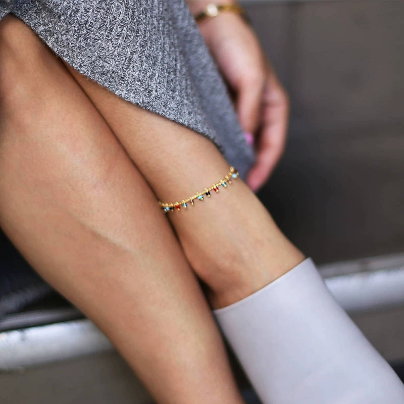 Fashionable trend beach ankle bracelet handmade, European style, simple and elegant design