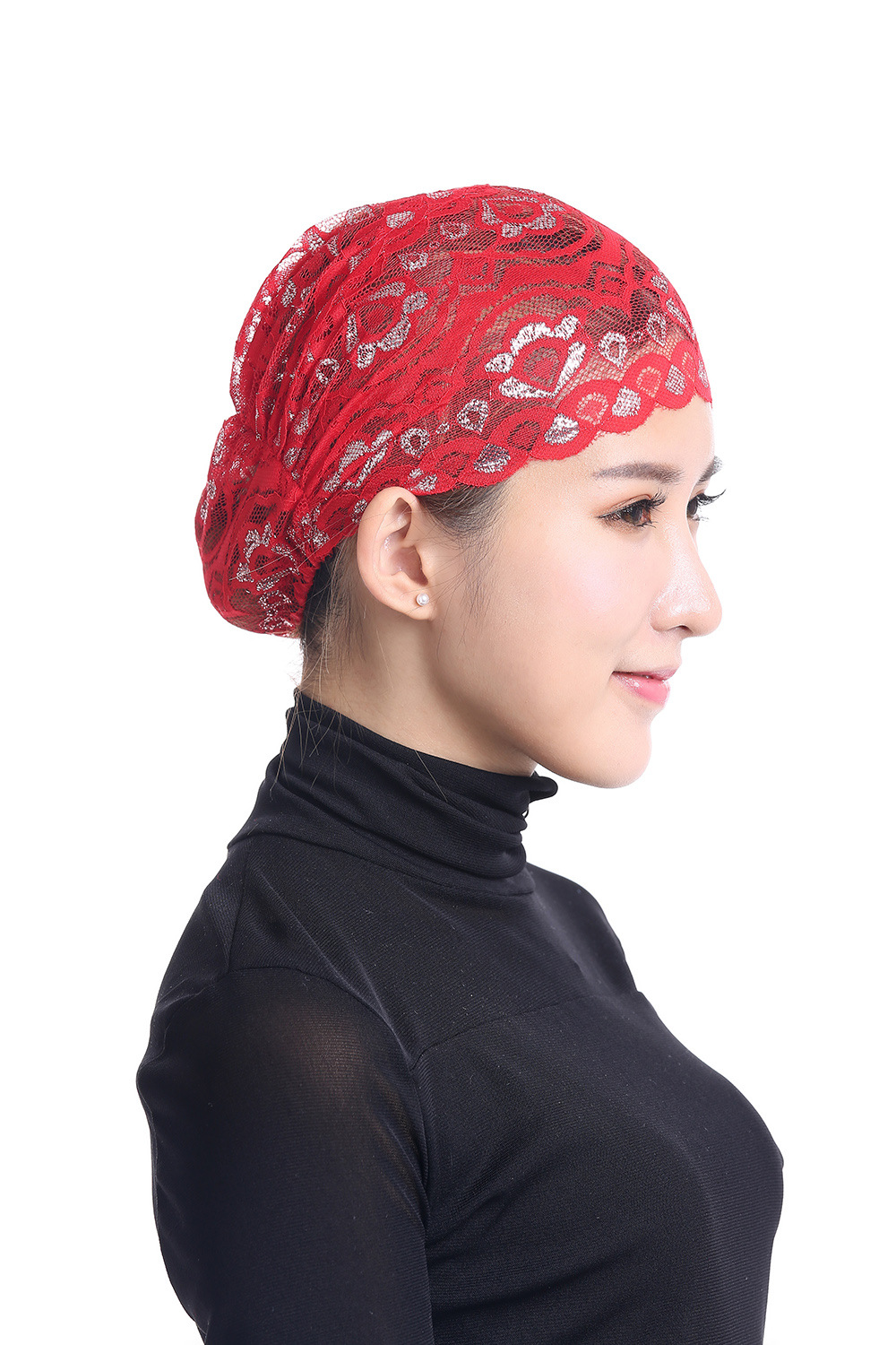 女士蕾絲閃光打底帽 TC303 速賣通EBAY亞馬遜AMAZON熱賣