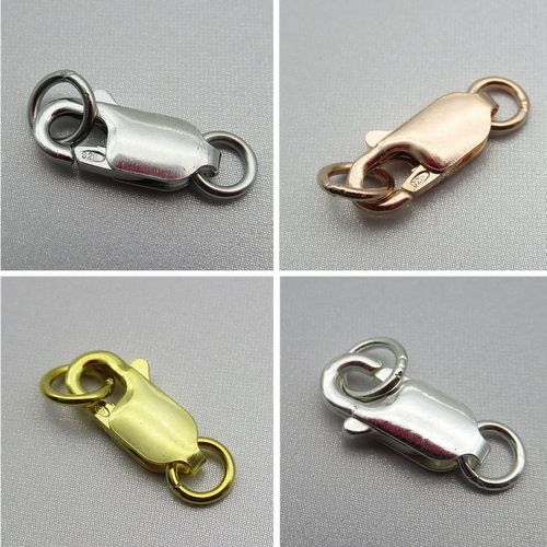 925 silver pearl necklace buckle tower buckle sterling silver lobster buckle drip buckle square buckle connecting buckle head buckle buckle diy accessories