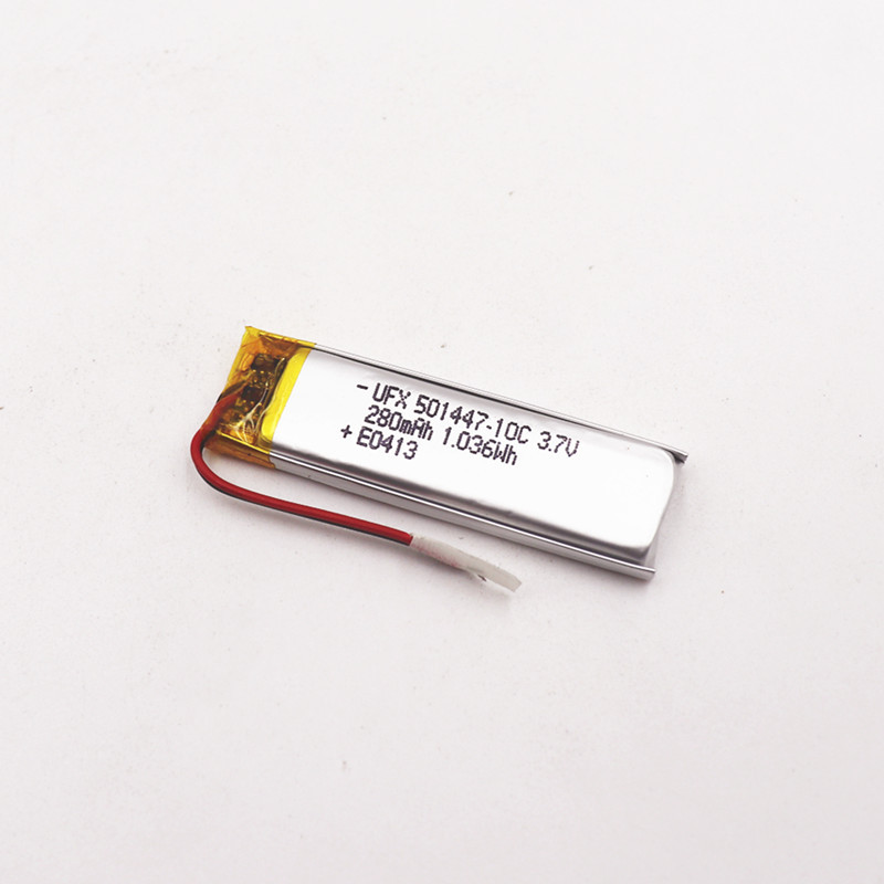 纯钴高倍率锂电池UFX501447-10C 280mAh激光笔