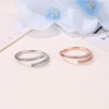 Brand design ring, universal sophisticated adjustable zirconium, simple and elegant design, on index finger