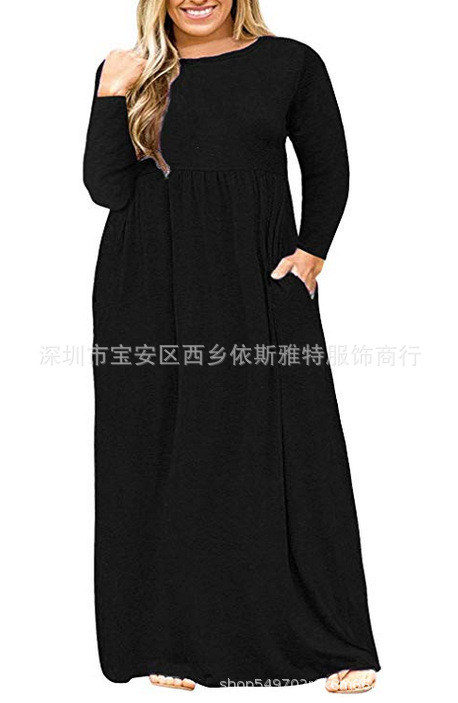 创意款2020夏季ebay亚马逊wishOL气质女装圆领连衣裙工厂批发详情2
