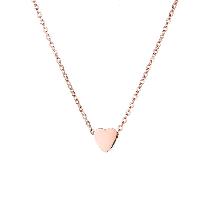 Lady Heart Stainless Steel Plating Necklace display picture 3