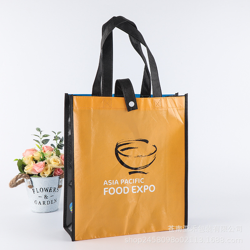 无纺布袋专业定做手提袋购物袋子覆膜立体广告袋定制印logo