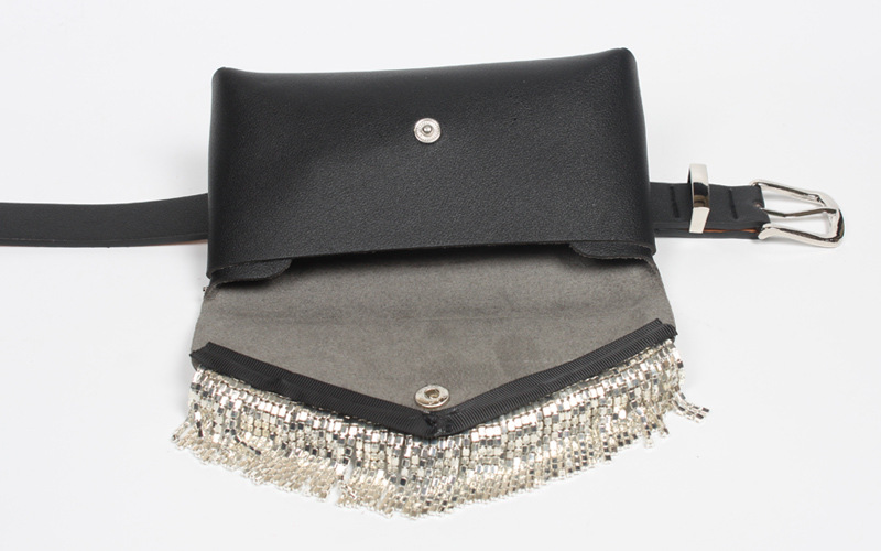 Fashion New Style Elegant Ladies Belt Rhinestone Belt Type Tassel Bag Mobile Phone Wallet display picture 4
