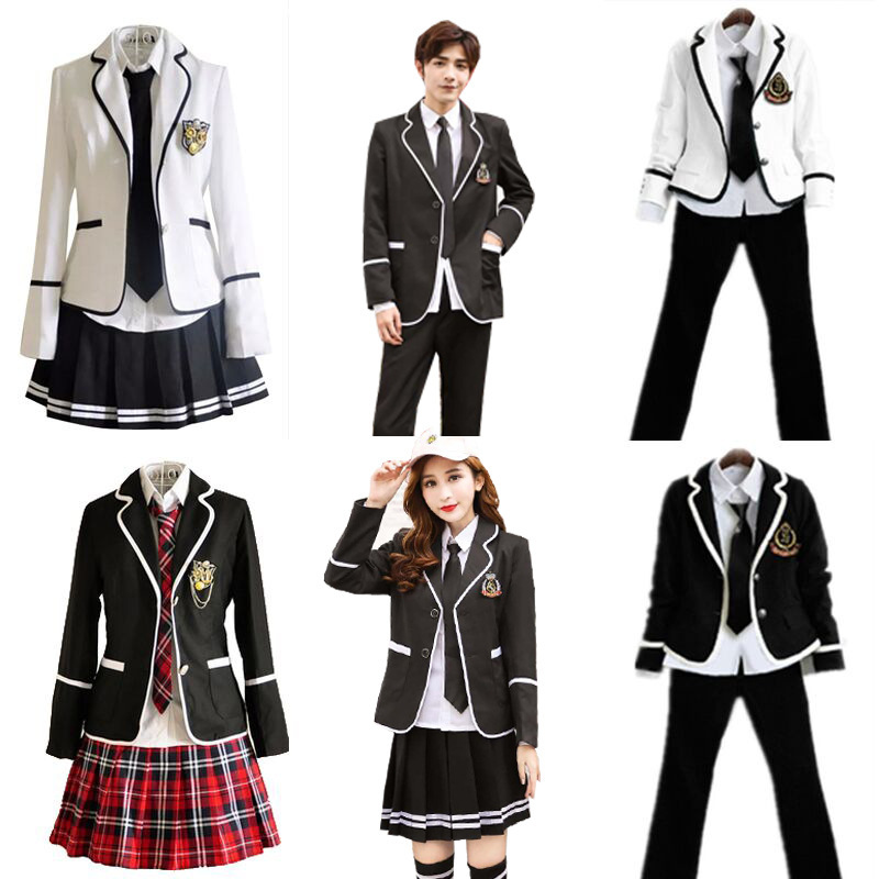中学生校服套装韩版秋冬季日式jk制服男女英伦学院风高中班服厂家