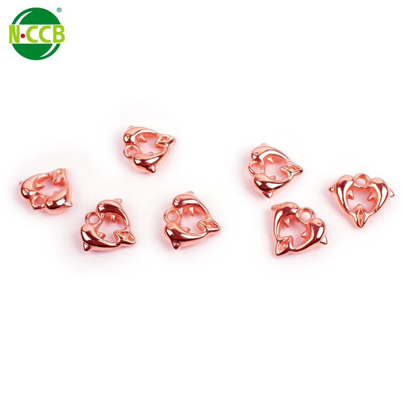 600 pieces/bag electroplated silver gun color Pisces DIY beaded material jewelry accessories CCB loose beads