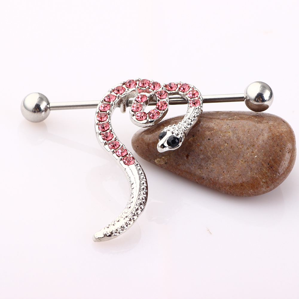 Pointed titanium steel lip stud product view