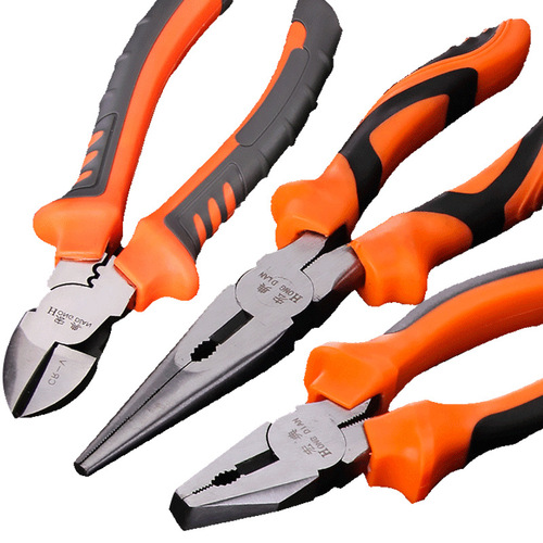 Wholesale wire cutting pliers, vise, oblique nose pliers, oblique nose pliers, inclined nose pliers, pointed nose pliers, 68-inch vice