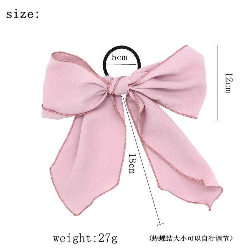 Chiffon Bow Hair Rope display picture 1