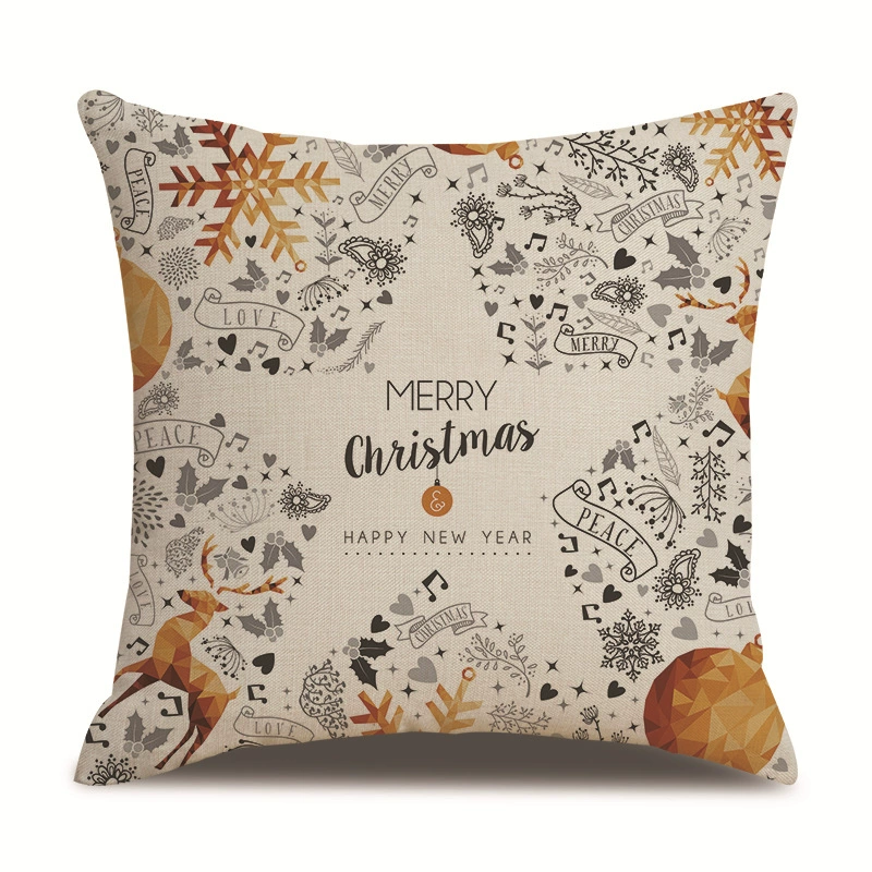 Christmas pillow, pillowcase, sofa for bed