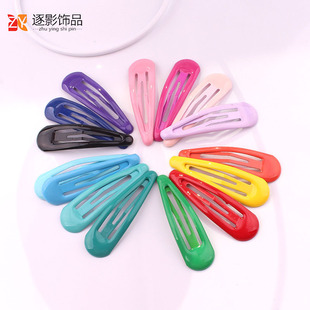 Korean Style New Internet Celebrity Hair Accessories Color Children's Hairpin Water Drop Candy Color BB Clip Oil Drop Small Hairpin Bangs Edge Clip