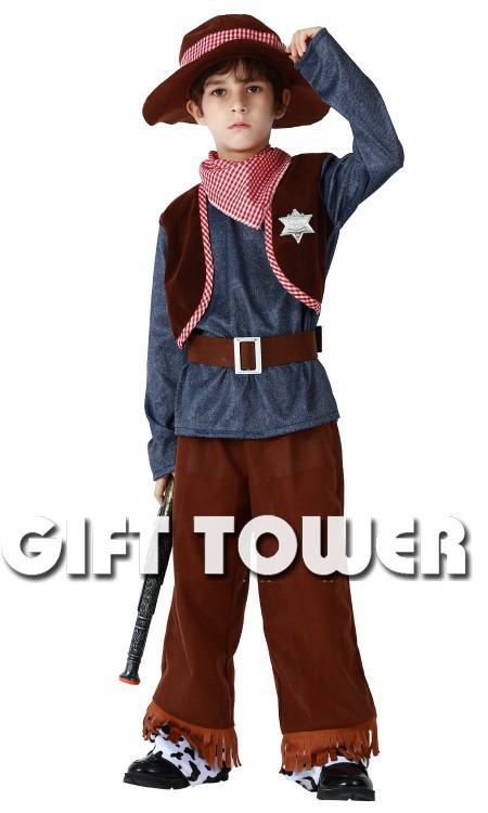 Hwan-woo's carnival costume, mascots, dance hero performance costume,B-0272 handsome little cowboy detail image 1