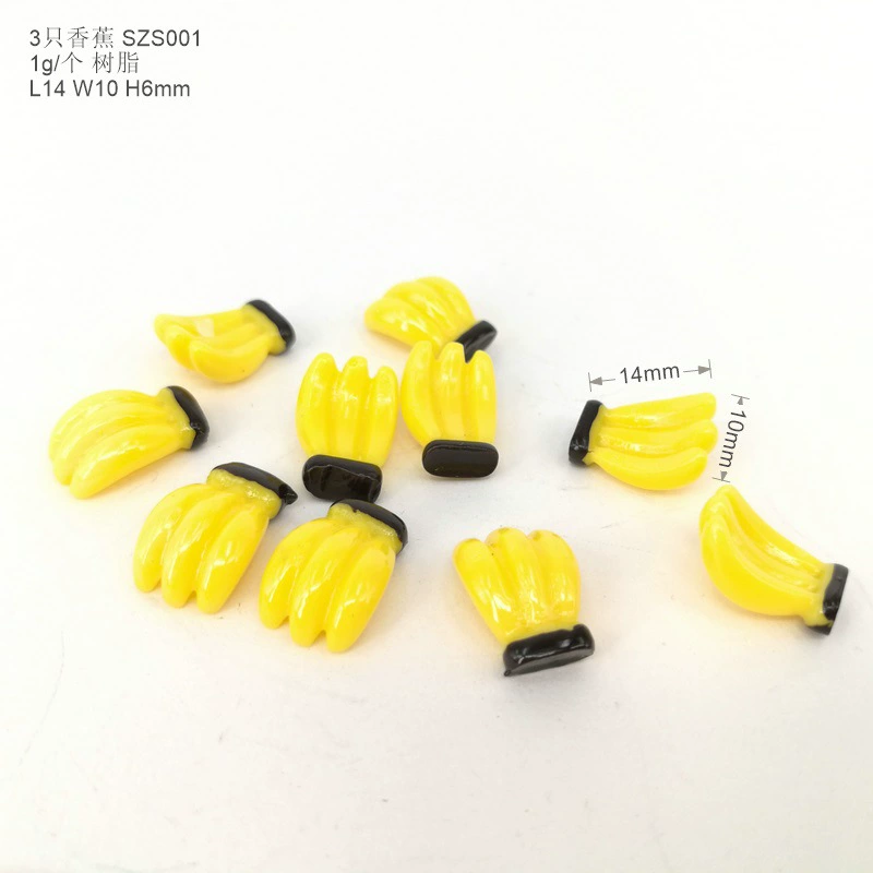 [3 банана] имитация смолы трехмерная еда мини-модель фруктов кукла Bjd еда и игра