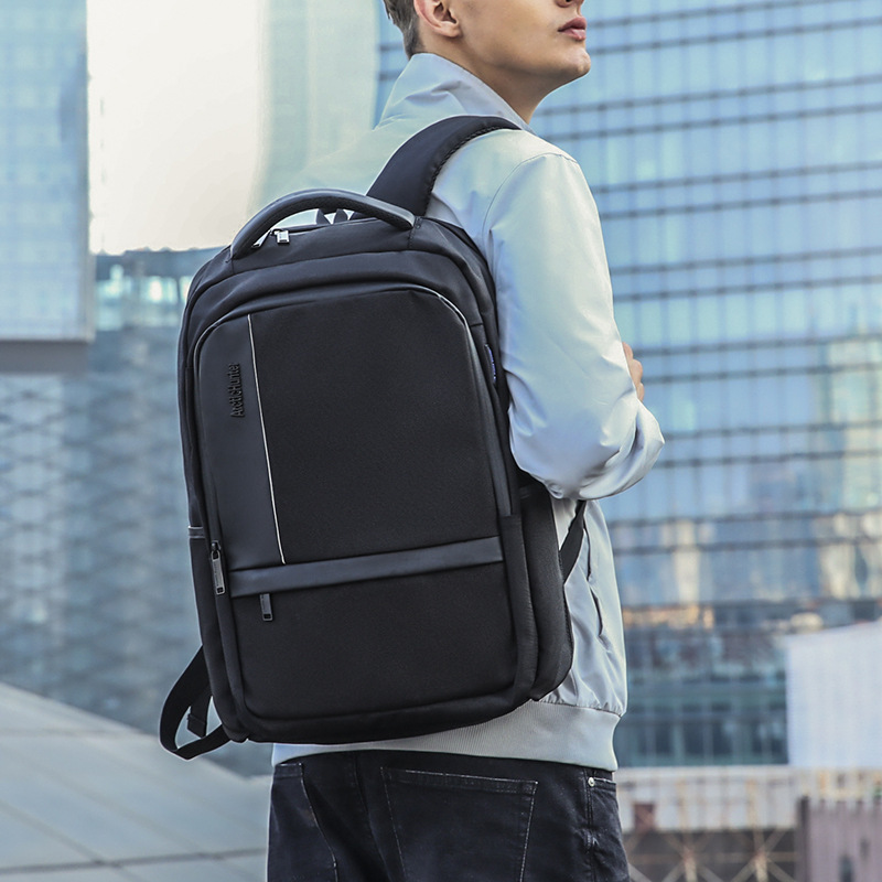 新款双肩包男 商务笔记本电脑包 usb双肩背包防水旅行男士双肩包