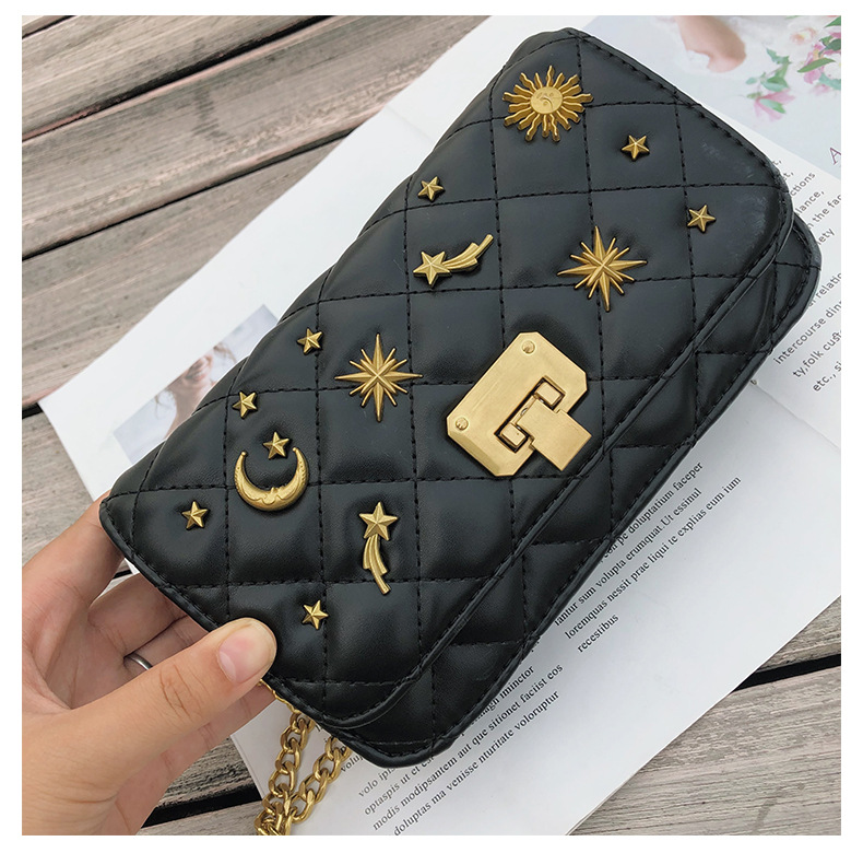 Fashion Fresh Simple Star Diamond Chain Messenger Bag display picture 15