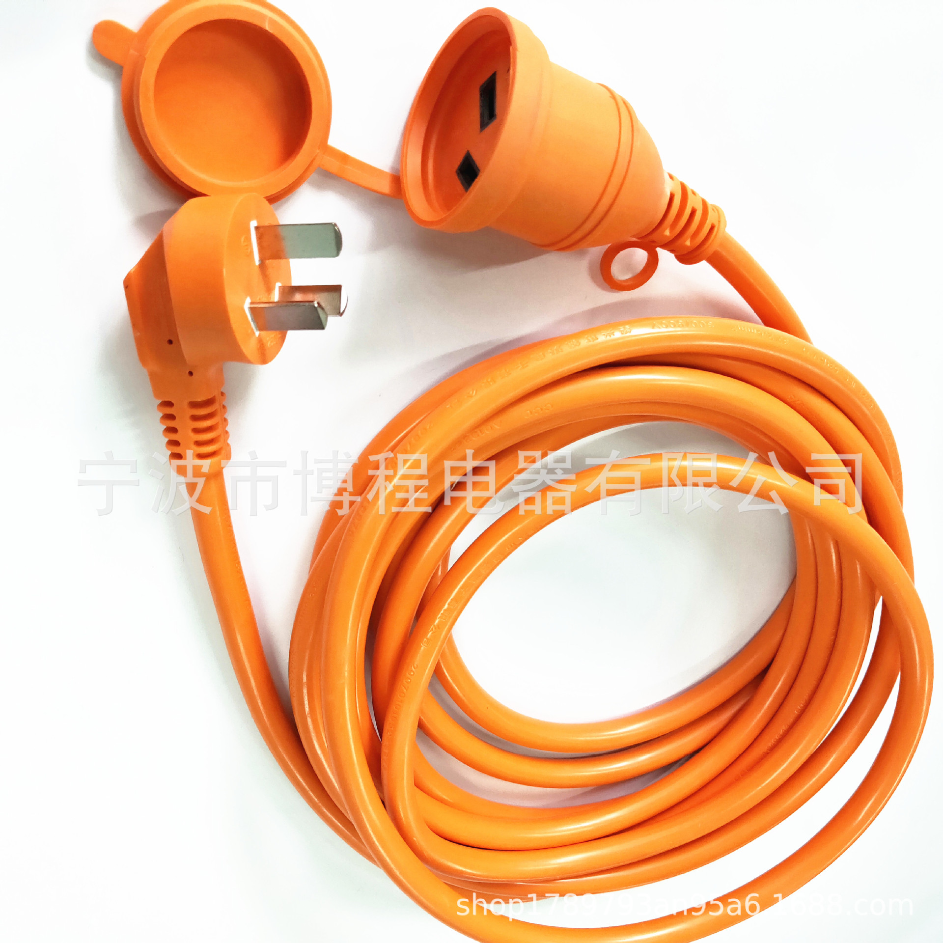 国标公母插头品字尾电源线16A大国标插头三芯国标电源线插头