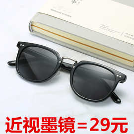 厂家直销新款男士太阳镜873 配近视眼镜有度数50-600度时尚墨镜女