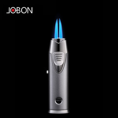 jobon Zhongbang windproof lighter gas creative personality blue flame point moxibustion straight cigar lighter men 