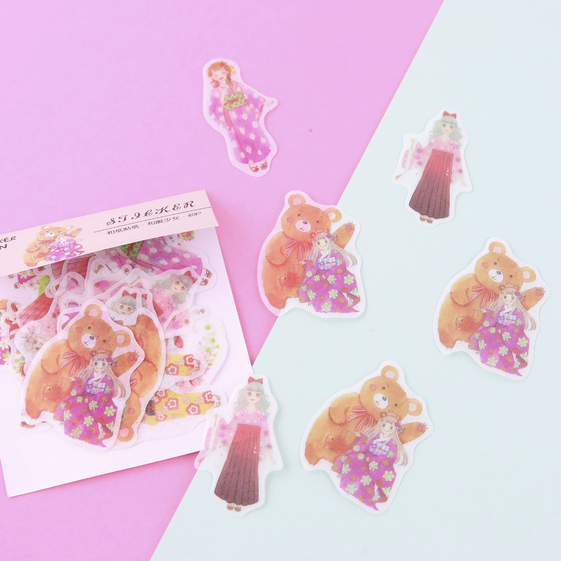Sticker, photoalbum, decorations, Japanese and Korean, scheduler, 30 pieces per pack, handmade