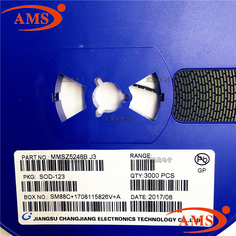 MMSZ5248B 丝印:J3 SOD-123 CJ/长电 贴片二极管晶体管 全新现货