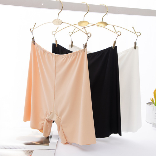 Women's Summer Leggings, Safe Pants, Non-Stripping, Thin Ice Silk Underwear for Women, Wearable Outside