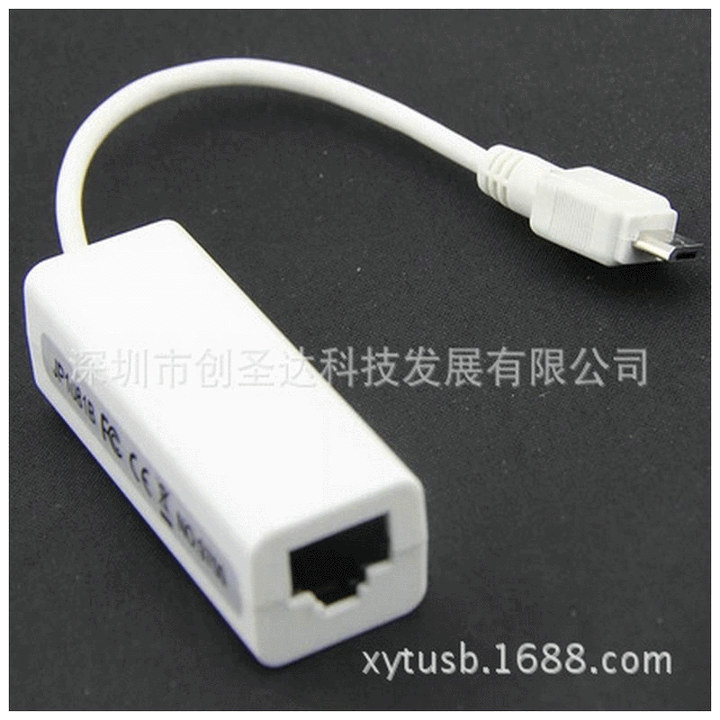 Factory wholesale USB NIC Micro T port Tablet PC Wired Surf the Internet 5P turn RJ45 External NIC