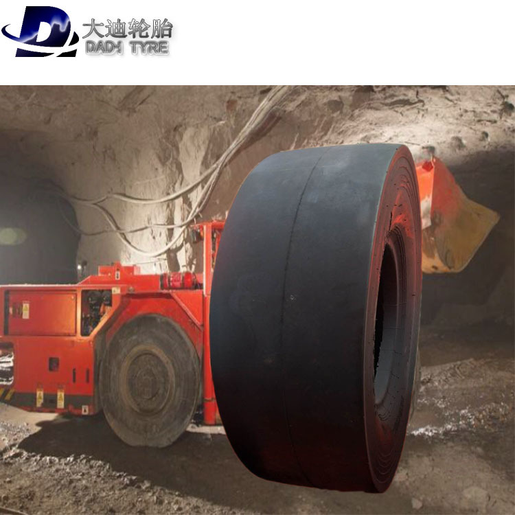 大迪井下铲运机矿山煤场光面轮胎1200-24 1400-24 1800-25轮胎