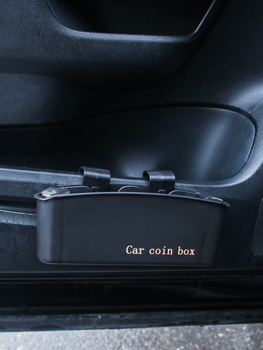 Rundong car coin storage box, door storage box, car trash can storage box LW-1518