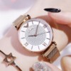 Fashionable trend starry sky, solid steel belt, magnetic watch natural stone, new collection, internet celebrity