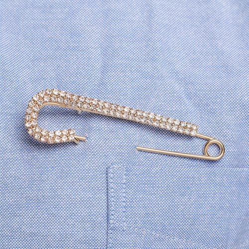 European and American rhinestone brooches, creative alloy diamond sweater accessories, pins and scarf buttons, cross-border foreign trade accessories