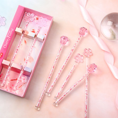 Mixing Stick Girl Heart Star Pink Glass Stirring Stick Cute Creative Long Handled Juice Coffee Extended Stirring Stick