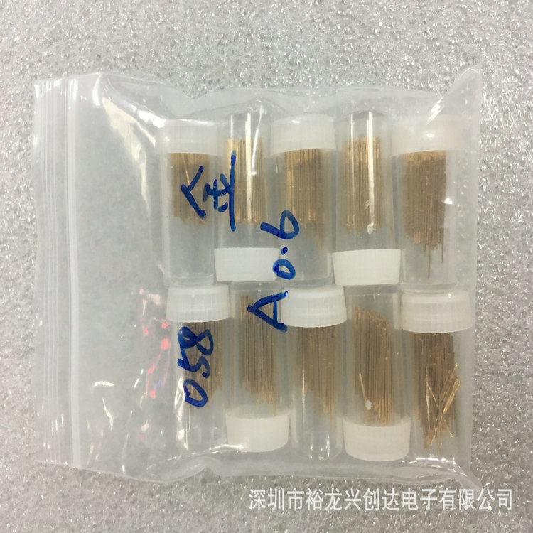 厂家直销058A镀金杯型头探针/头型0.6mm  0.58*15.6mmPCB测试针