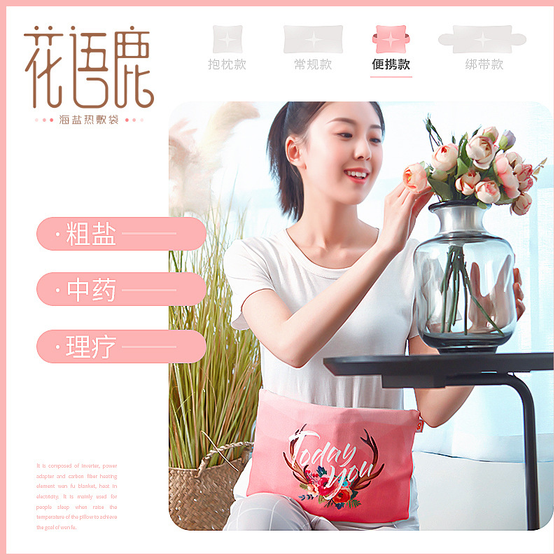 诺泰盐袋海盐热敷包海盐电加热家用艾草包暖宫艾灸宝全身理疗袋子