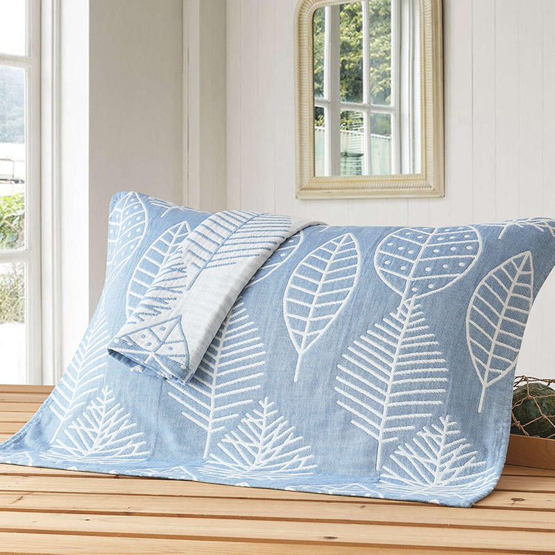 全棉纱布枕巾三层全棉纱布枕巾一对厂家直销一件代发