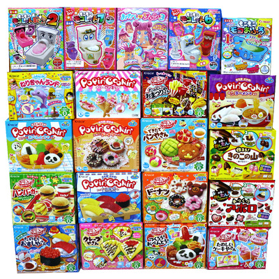 现货日本盒装可食玩熊猫便当汉堡寿司手工DIY儿童玩具礼物嘉娜宝|ru