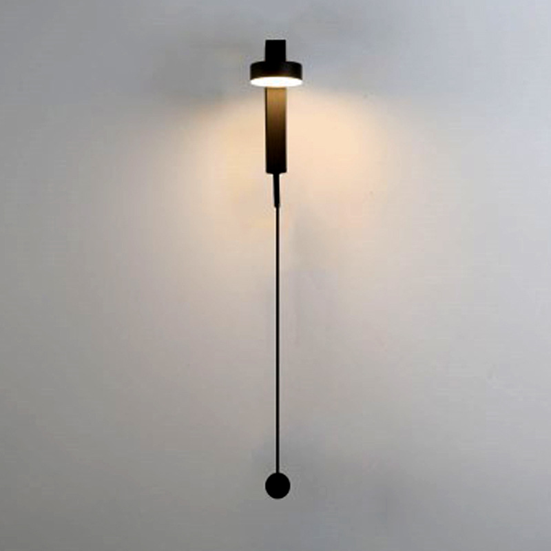 批发客厅卧室简约旋扭式调光壁灯创意方加圆酒店客房床头旋转壁灯