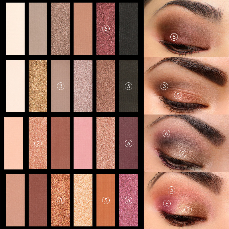 Six-color eyeshadow smoked foreign trade eyeshadow tray