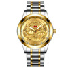 Waterproof mechanical ruby fashionable men's watch for elderly, for middle age