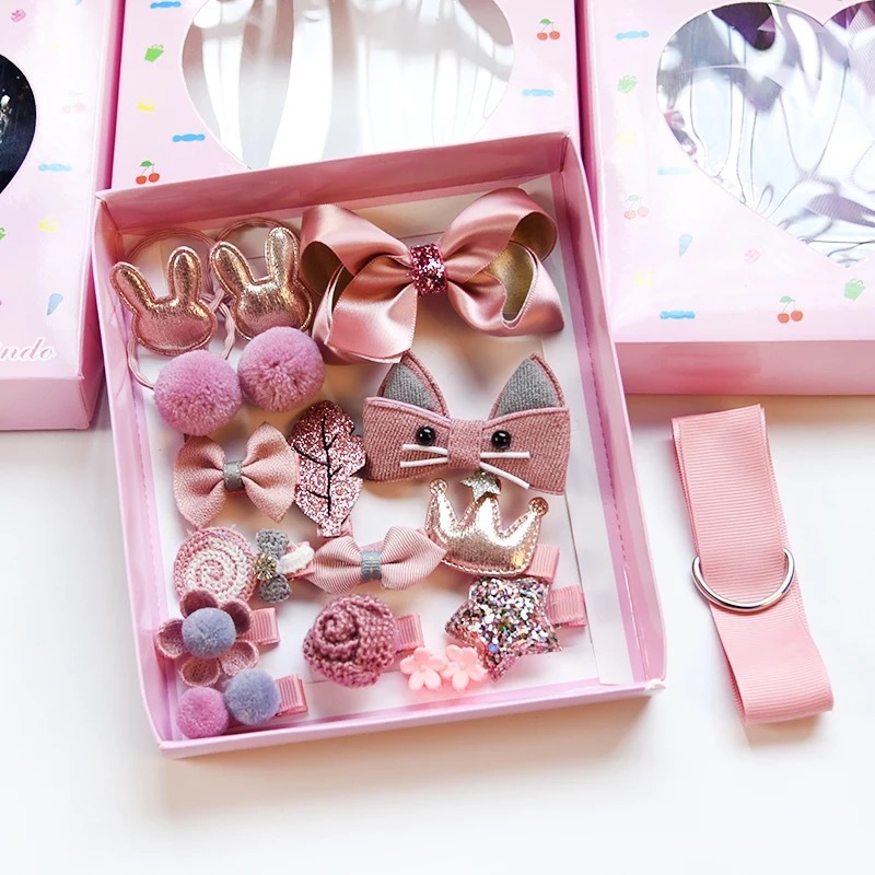 Flower Pattern Girl'S Gender Patchwork Design Cute Style Girl's Cute Flower Cloth Patchwork Hair Clip Hair Tie